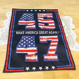 Presidential Memorabilia - 45-47 Make American Great Again Trump Garden Flag